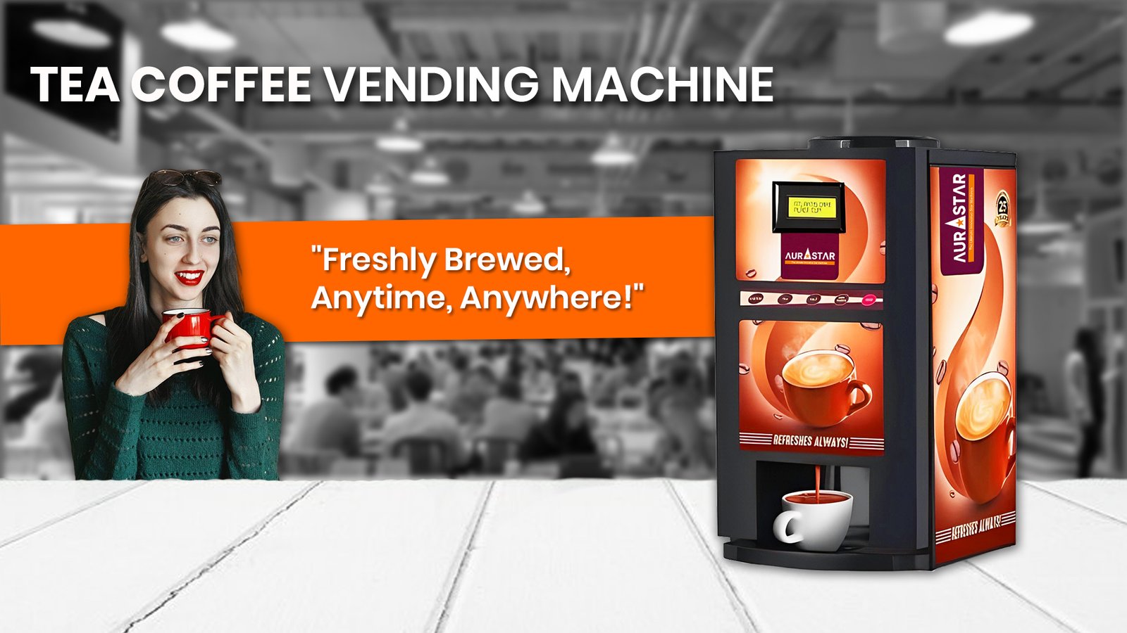 Coffee Vending Machine Banner