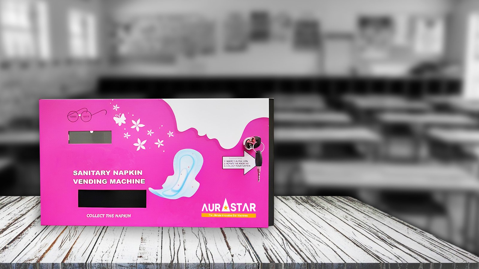 Sanitary napkin Vending Machine Banner